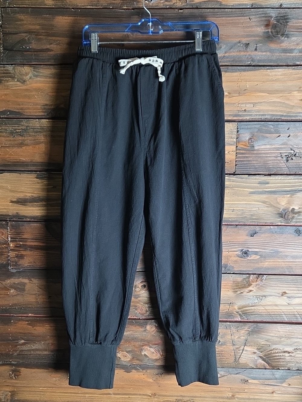 Men's Black Streetwear Baggy Drawstring Jogger Pants 4XL